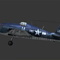 Modern Fighter World War II Aircraft Carrier-based Fighter 3d model