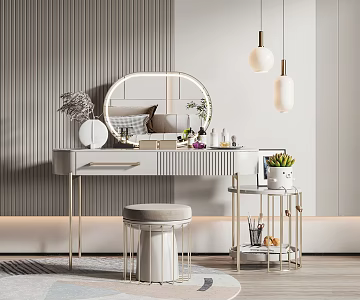 Light Luxury Dressing Table 3d model