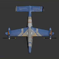 Futuristic Aerospace Vehicle With Blue White Orange Colors And Propeller Design For Space Exploration