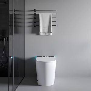 Toilet towel rack combination 3d model