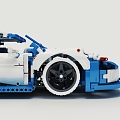 LEGO toy blocks racing sports car sedan car 3d model