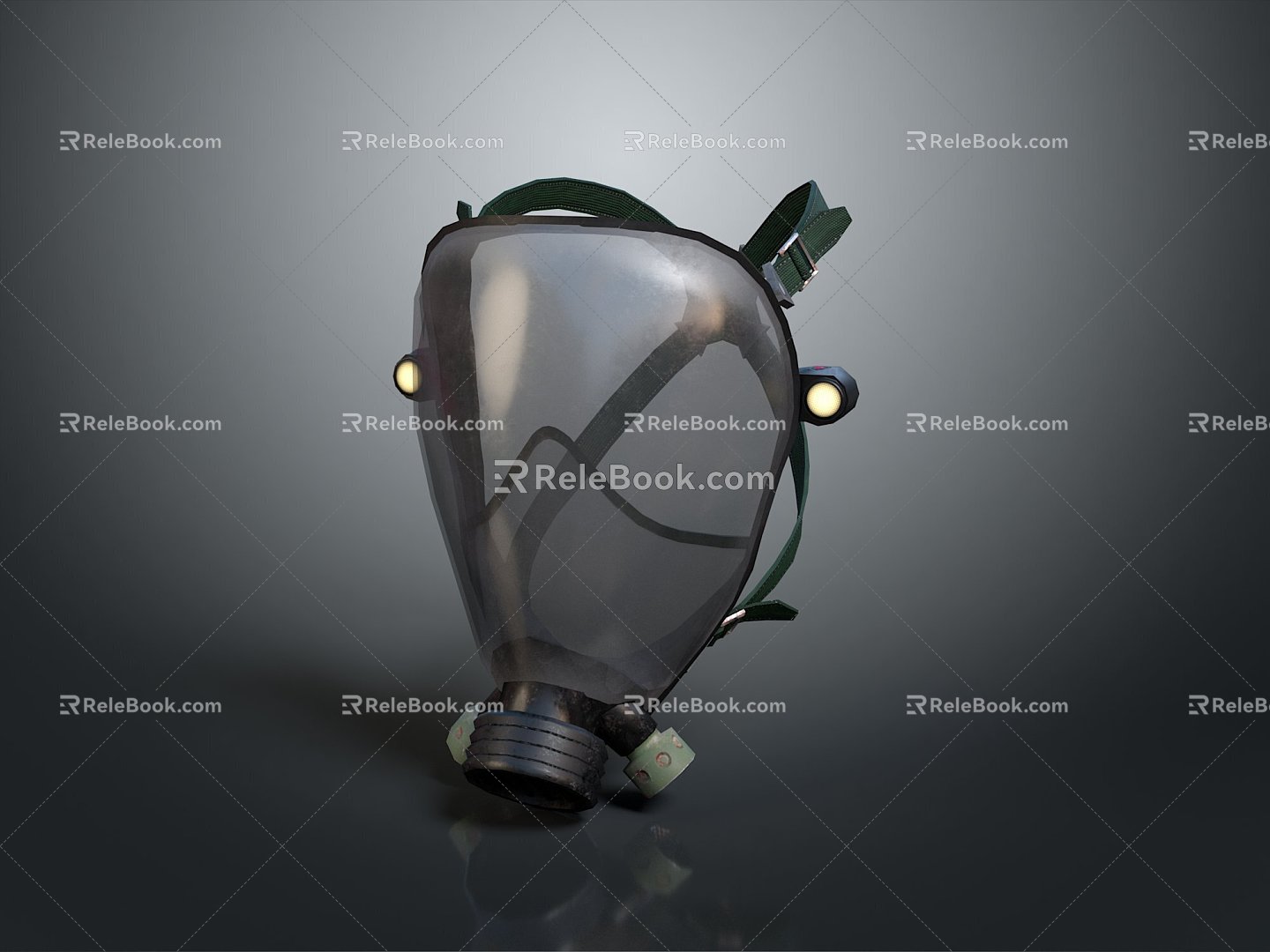 Gas Mask Science Fiction Gas Mask Gas Mask Respirator Breathing Mask Biochemical Mask Science Fiction Mask 3d model