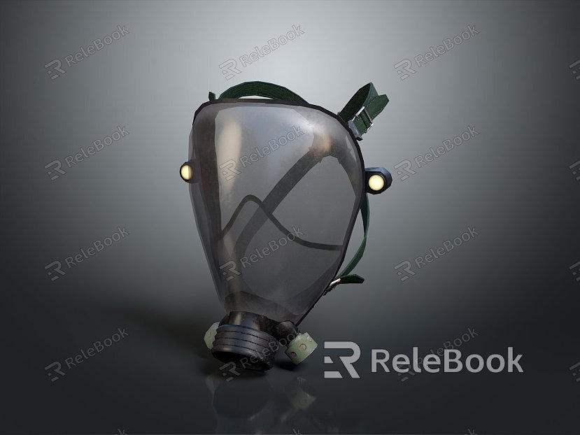 Gas Mask Science Fiction Gas Mask Gas Mask Respirator Breathing Mask Biochemical Mask Science Fiction Mask model