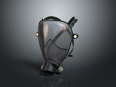 Gas Mask Science Fiction Gas Mask Gas Mask Respirator Breathing Mask Biochemical Mask Science Fiction Mask model