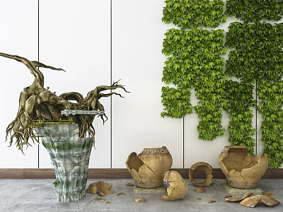 New Chinese landscape sketch 3d model New Chinese landscape sketch 3d model