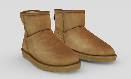 Modern Boots Snow Boots 3d model