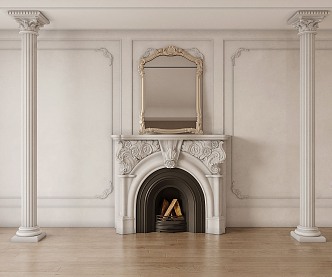 French Fireplace 3d model