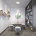 Modern Tobacco and Alcohol Store Interior with Shelves Displaying Wine Bottles Open Layout and Counter