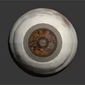 Transparent Glass Jar With Red Lid And Smooth Reflective Body On Base