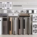 Modern Sleek Air Conditioner Fans Including Wall Mounted Floor Standing and Diverse Styles