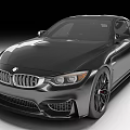 Sleek Black BMW Coupe With Sporty Front Fascia And Stylish Alloy Wheels