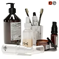 Household Daily Cleaning Products Including Bottles Toothbrushes Toothpaste And Containers 3d model
