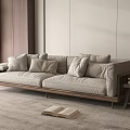 Middle-style multiplayer sofa 3d model