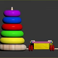 Colorful Children's Educational Toys With Stacking Rings And Wooden Xylophone