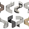 Rotating Stair Combination 3d model
