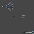 Military Fighter Jet With Camouflage Paint Red Star Emblem And Streamlined Fuselage