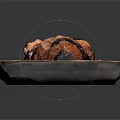 Juicy Grilled Chicken Wings with Sweet Glaze Sauce on Rectangular Ceramic Platter