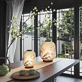 New Chinese Style Song Style Table Lamp Jewelry Screen Window 3d model