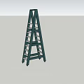Green Sturdy Household Ladder For Home Maintenance And Daily Use