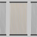 Modern Room Dividers With Vertical Slats In Various Neutral Tones And Sleek Design