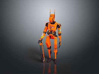 Mech Warrior Mech Soldier Machine Battlearm Mechanical Battlearm Machine Fighter Robot 3d model