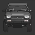 Silver Classic SUV With Off Road Tires Sturdy Body Lines And Reflective Surface