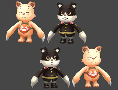 Modern Game Characters 3d model