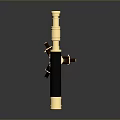 Telescope for Viewing Scenic Landscapes with Black Gold Design and Brown Tripod