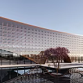 New Chinese Style Sales Office Building Simple Sales Department Club 3d model