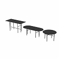 Black Dining Tables With Rectangular Oval And Round Shapes For Modern Homes
