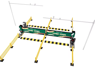 Gate barricade gate machine 3d model