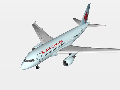 civil aviation aircraft 3d model