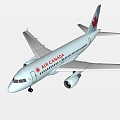 civil aviation aircraft 3d model