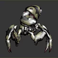 Robot Spider Robot Mecha Spider Science Fiction Spider Mechanical Spider Battery Spider Tower Defense 3d model