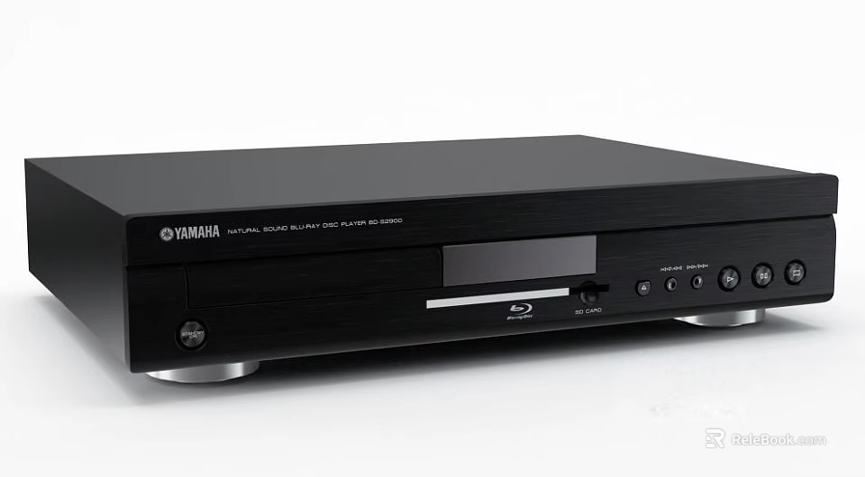 Yamaha Blu-ray Disc Player For Home Theater Audio System Black Design And Front Controls 3d model 