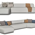 Modern Combination Sofa Multiplayer Sofa 3d model