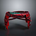 Red Cross Straps Waist Support Strap With Green LED Display For Daily Use