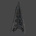Dinosaur Skull Fossil With Detailed Skeletal Structure And Sharp Teeth On Black Background