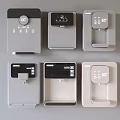 Modern Daily Electrical Appliances With Digital Displays And Control Panels 3d model