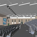 Report Hall Multi-function Hall 3d model