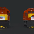 China Railway Rescue Train With Red Yellow Design And Logo Details