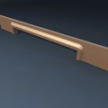Modern Cabinet Handle Featuring Sleek Metal Design Straight Bar Structure And Smooth Surface 3d model
