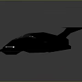 Futuristic Stealth Fighter Jet Design With Angular Black Wings And Cockpit Structure 3d model