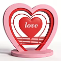 Romantic Heart Shaped Photo Spot With Love Sign Bench Grassland Flowers And Blue Sky