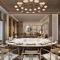 New Chinese-style private room 3d model