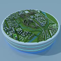 Aerial Planning of Modern City Layout with Green Spaces Buildings and Rivers