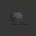 Durable Metallic Weapon Helmet With Side Tactical Device And Control Buttons