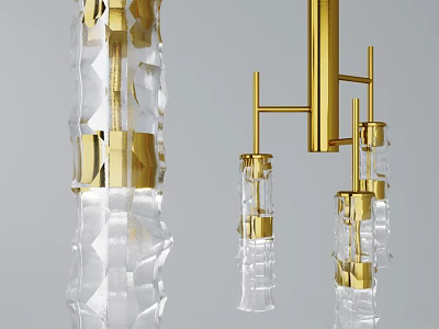 Modern chandelier 3d model