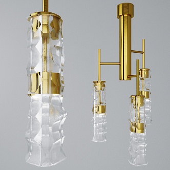 Modern chandelier 3d model