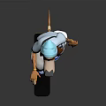 Cartoon Dog Game Character Skateboarding With Blue Hat Light Blue Shirt And White Pants